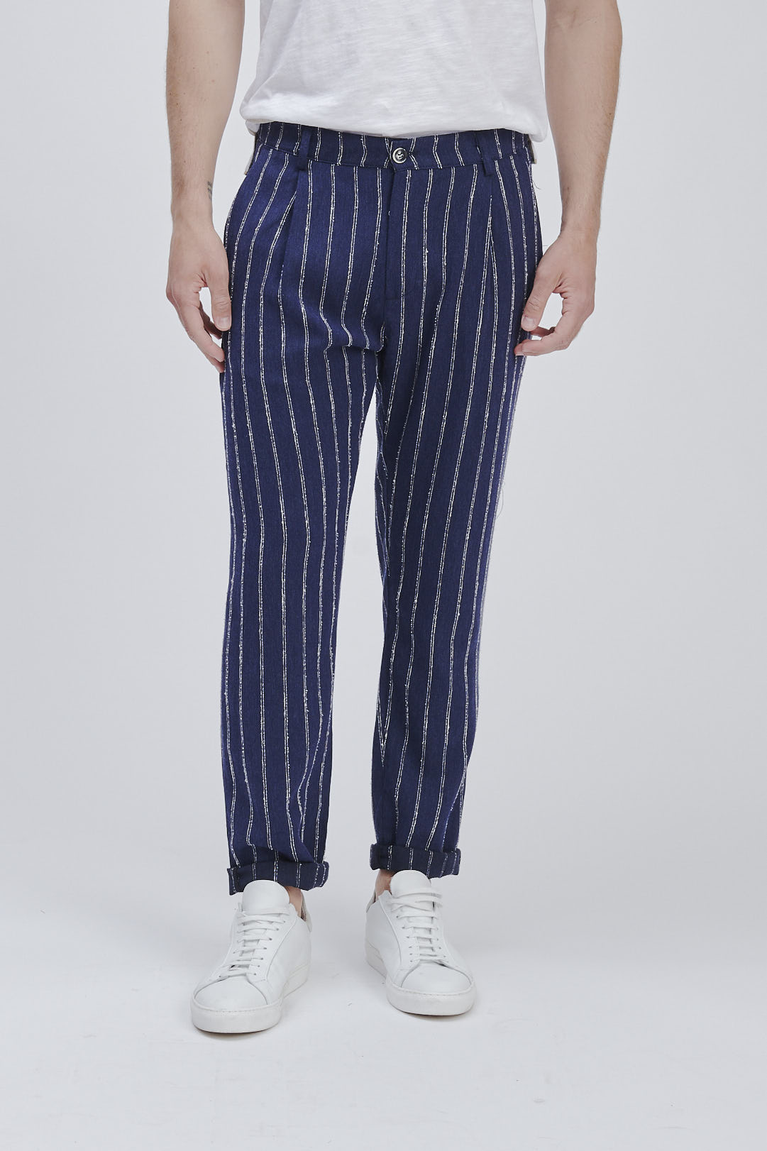 Moda uomo estate 2024: le righe protagoniste assolute della collezione Forpen | magazine
