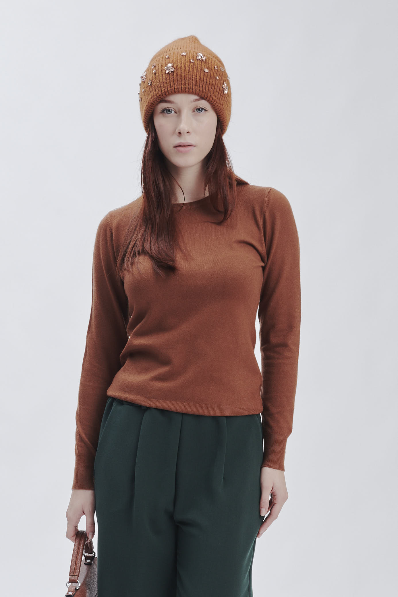 BASIC-PULLOVER AUS VISKOSE |
