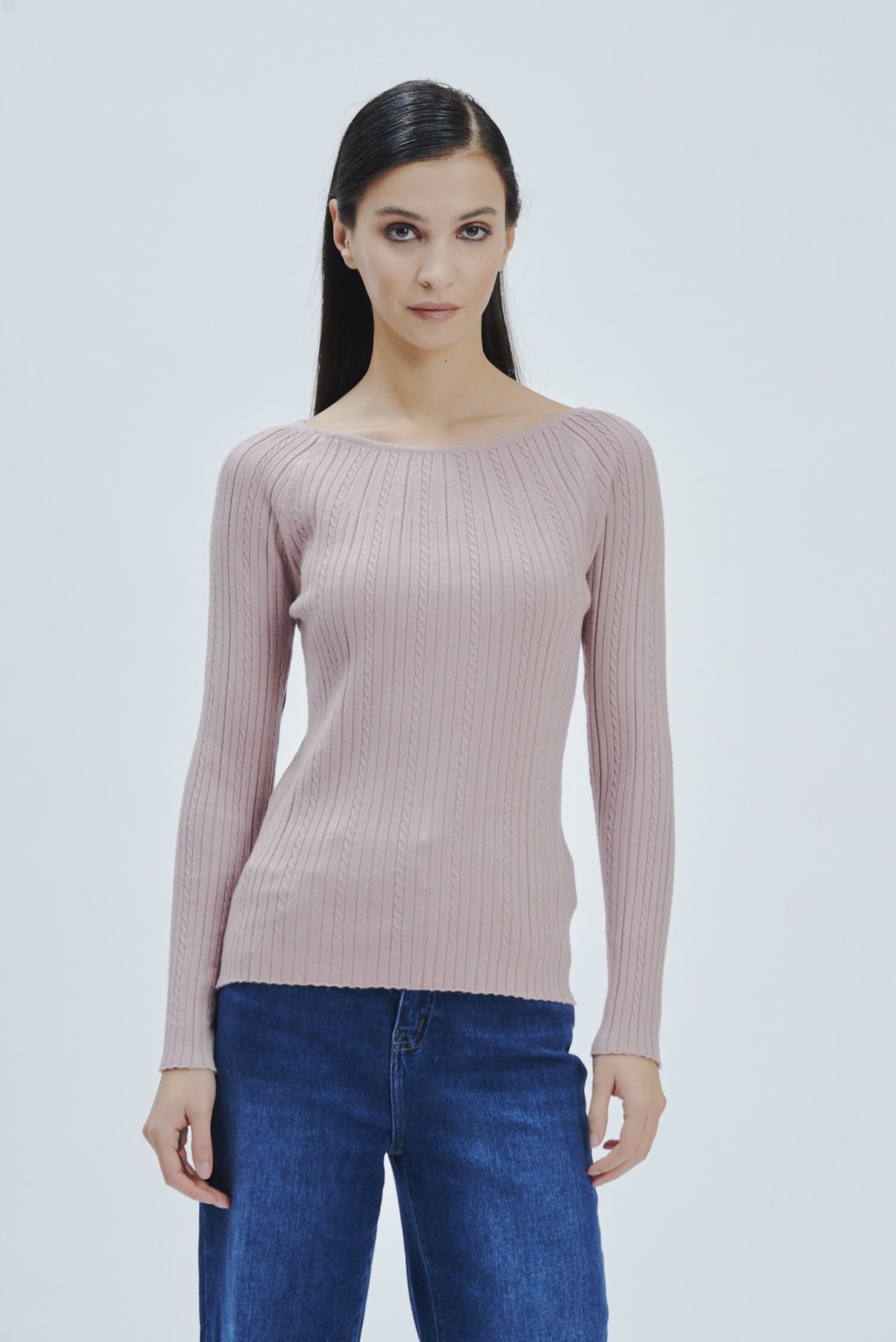 PULLOVER AUS VISKOSE MIT TEXTUR