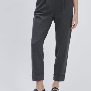 CHINOS WITH ELASTICATED PLEATS |
