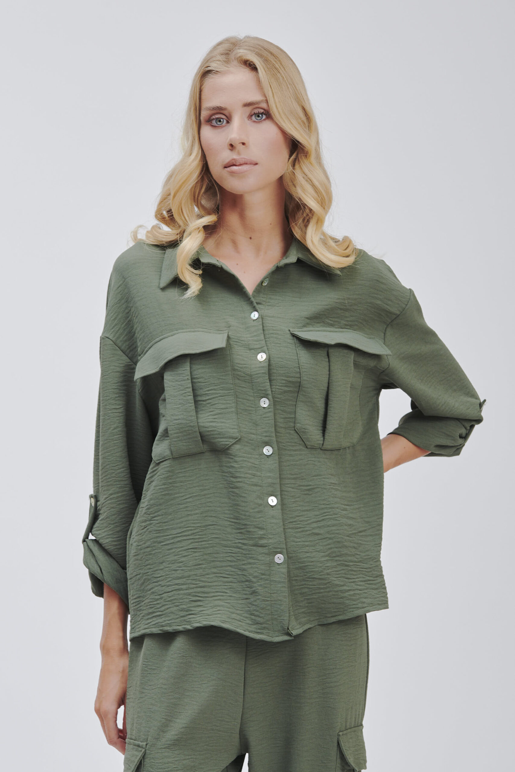 FD094-T-SHIRT. MILITARY-SASS-SASS-1086-1 SHIRT WITH LARGE POCKETS |