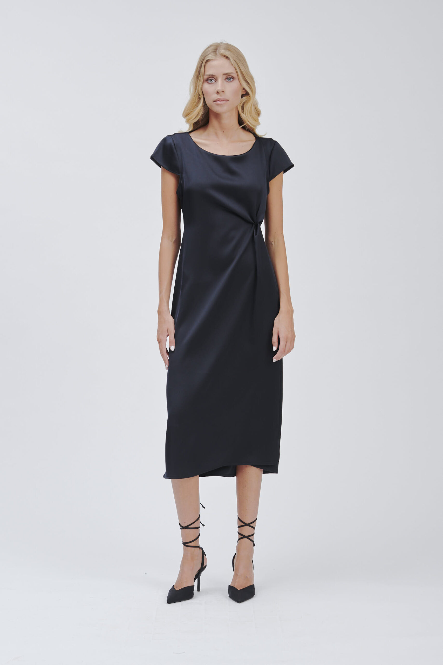 FD102-DRESS-SATIN-BLACK-BLACK-1388 LONG BLACK SATIN DRESS |