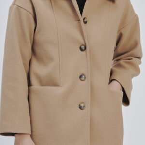 FD177-CAMEL-SHORT-CLOTH-COAT-955 SHORT CLOTH COAT |