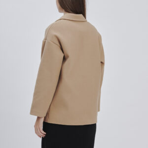 FD177-CAMEL-SHORT-CLOTH-COAT-956 SHORT CLOTH COAT |