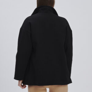 FD177-COAT-SHORT-CLOTH-BLACK-931 SHORT CLOTH COAT |