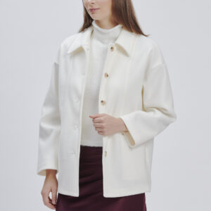 FD177-SHORT-COAT-CREAM-CLOTH-962 SHORT CLOTH COAT |