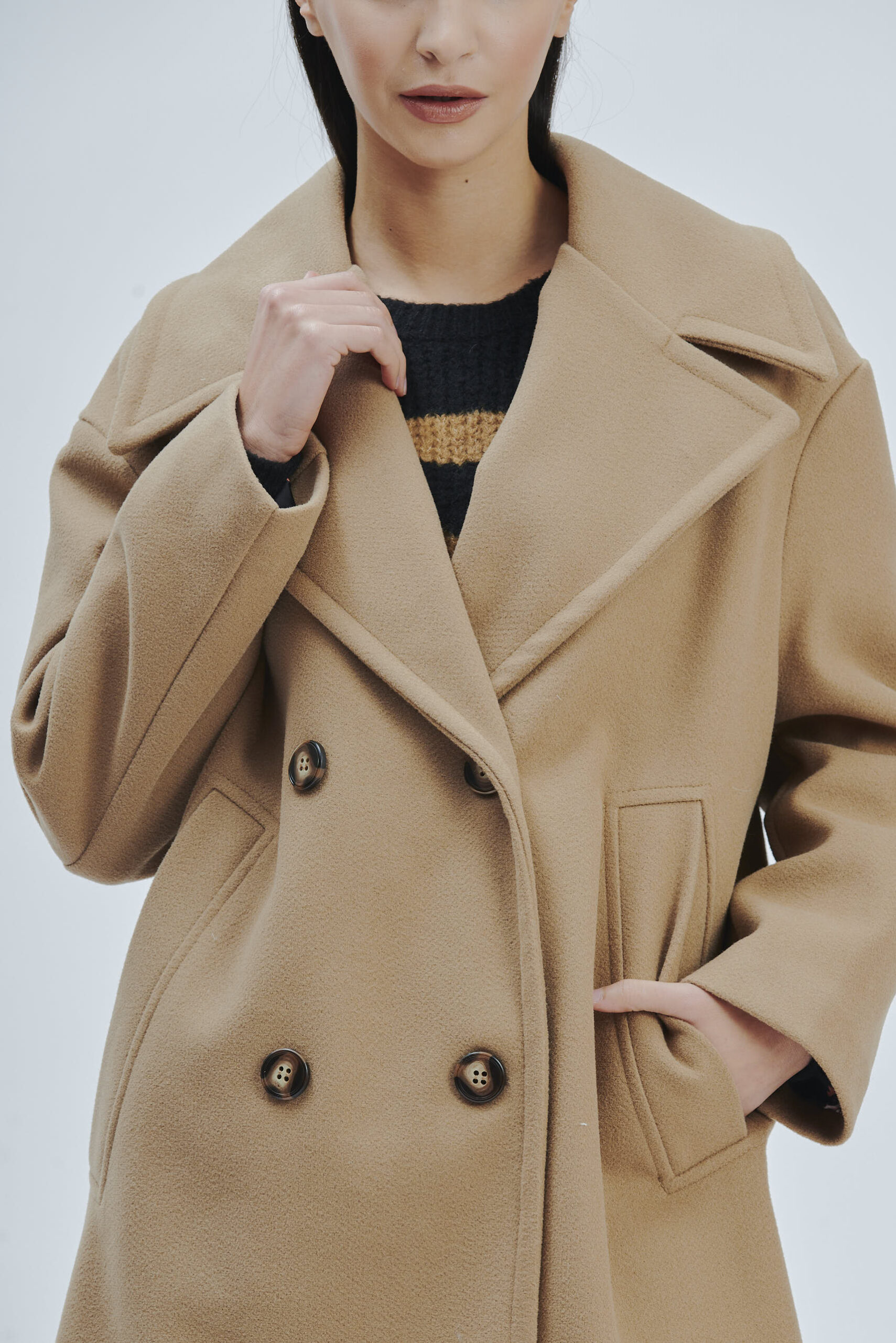 CAPPOTTO DOPPIOPETTO IN PANNO |