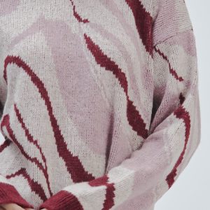 FD225-GIROCOLLO-JAQUARD-MARBLE-PANNA-273-1 JACQUARD MARBLE CREWNECK SWEATER |