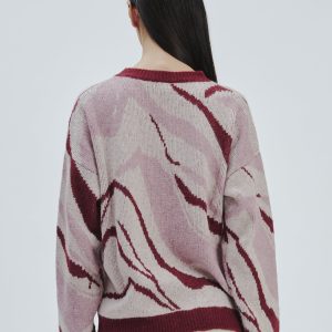 FD225-GIROCOLLO-JAQUARD-MARBLE-PANNA-274-1 JACQUARD MARBLE CREWNECK SWEATER |