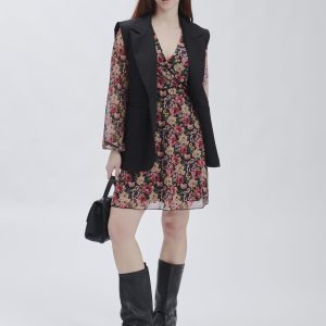 ABITO CORTO TULLE FIORI |