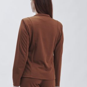 FD248-JACKET-SC-CREPE-T. MORO-580 TWO-BUTTON CREPE JACKET |