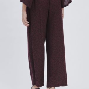 FD255_PANTA-FLUIDO-ANIMALIER-VISCOSA_BORDEAUX-2207 PANTALONI FLUIDI ANIMALIER |