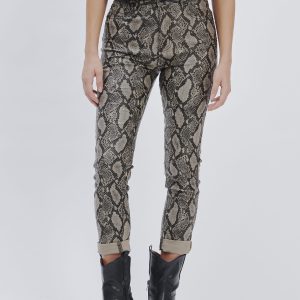 FD258_PANTALONE-PITONATO-STRETCH_BEIGE-2225 STRETCH PYTHON TROUSERS |