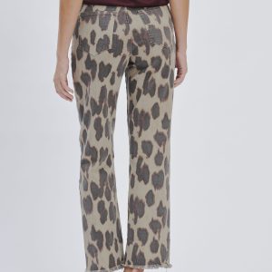 FD259_PANTALONE-PRESSE-COW_BEIGE-2239 HOSE MIT KUHPRINT |