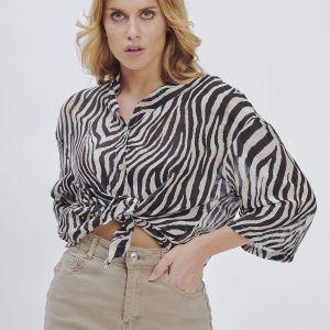 HEMD MIT ZEBRA-PRINT |