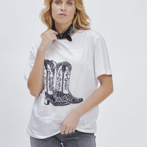 FD264_T-SHIRT-ST-TEXANI_BIANCO-2289 TEXAN PRINT T-SHIRT |