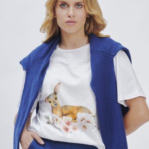 FD265_T-SHIRT-ST-BAMBY_BIANCO-2299 BAMBY PRINT T-SHIRT |