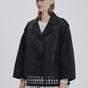 FD281-TRENCH-CORTO-NERO-1432 TRENCH CORTO |
