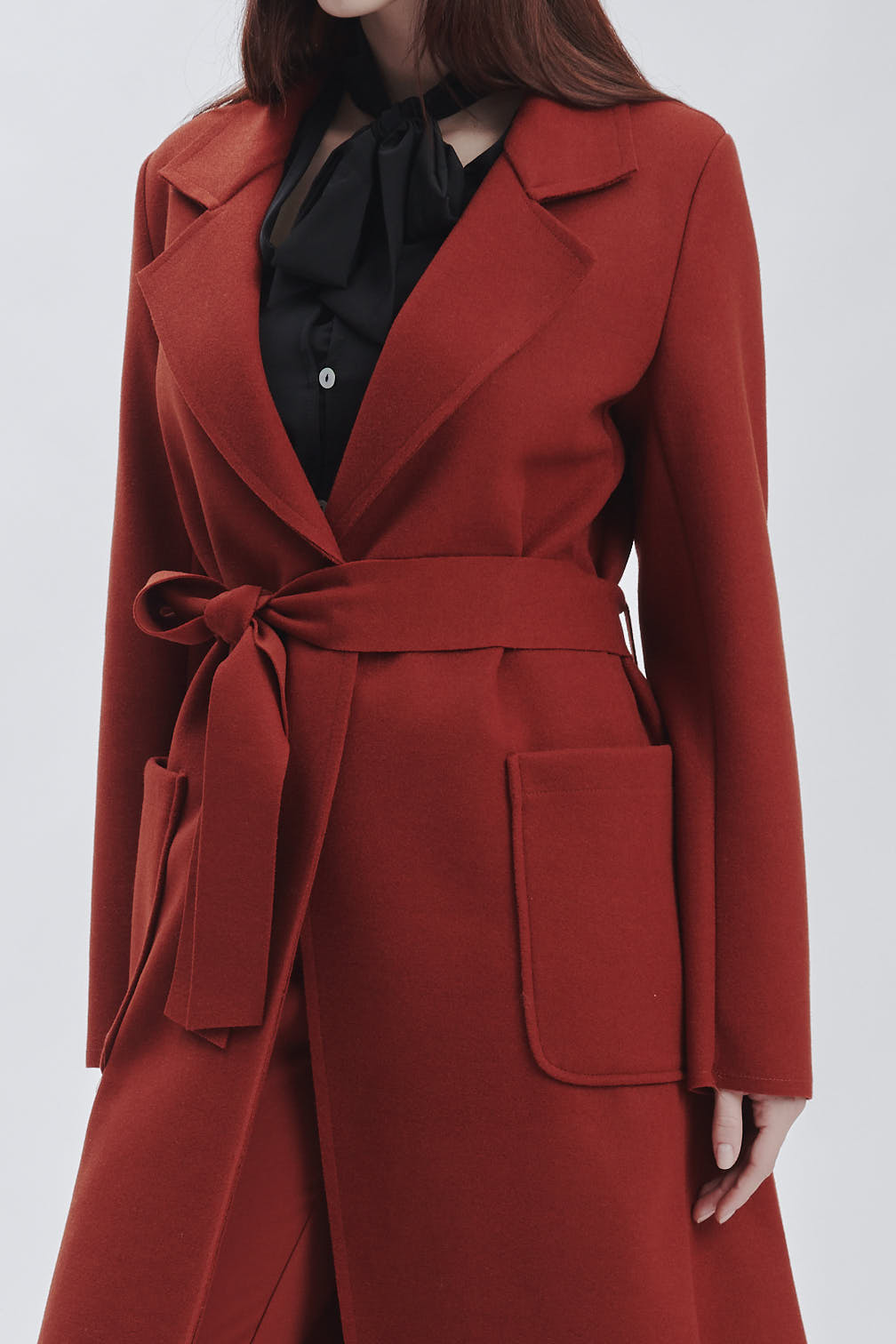 FD292-BURNT-WOOL-MIXED-COAT-446 WOOL BLEND COAT |