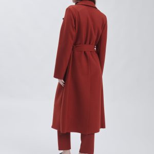 FD292-BURNT-WOOL-BLENDED COAT-449 WOOL BLEND COAT |