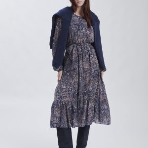 LANGES KLEID MIT KASCHMIR-PRINT |