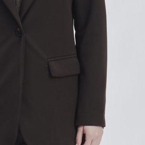 FD355-HAND-JACKET-WOOL-T. MORO-837 LONG ONE-BUTTON JACKET |