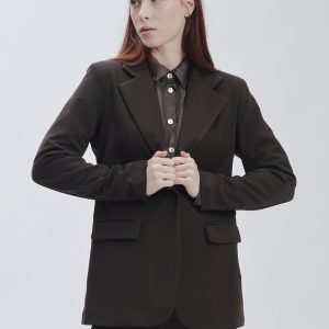 FD355-HAND-JACKET-WOOL-T. MORO-851 LONG ONE-BUTTON JACKET |