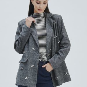 FD382-GIACCA-VON-APPLICAZIONI-CRISTAL-GRIGIO-723-1 JACKE MIT CRISTAL-APPLIKATION |