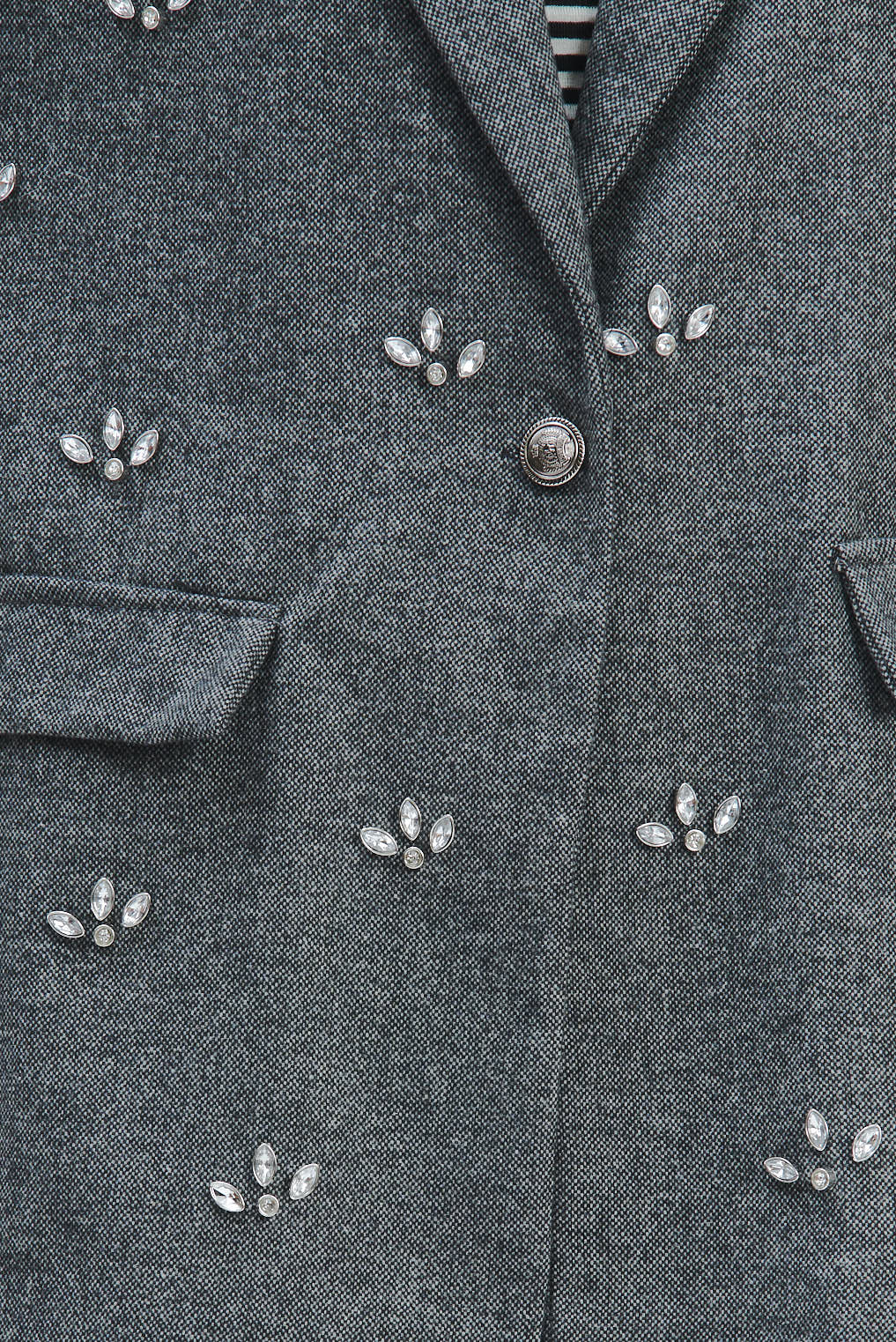 FD382-GIACCA-VON-APPLICAZIONI-CRISTAL-GRIGIO-725-1 JACKE MIT CRISTAL-APPLIKATION |