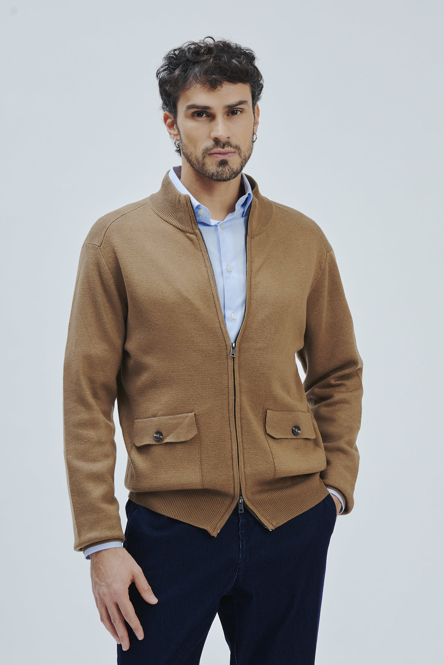 FU018-WOLF-REISSVERSCHLUSS-KAMELJACKE-70 JACKE MIT REISSVERSCHLUSS |