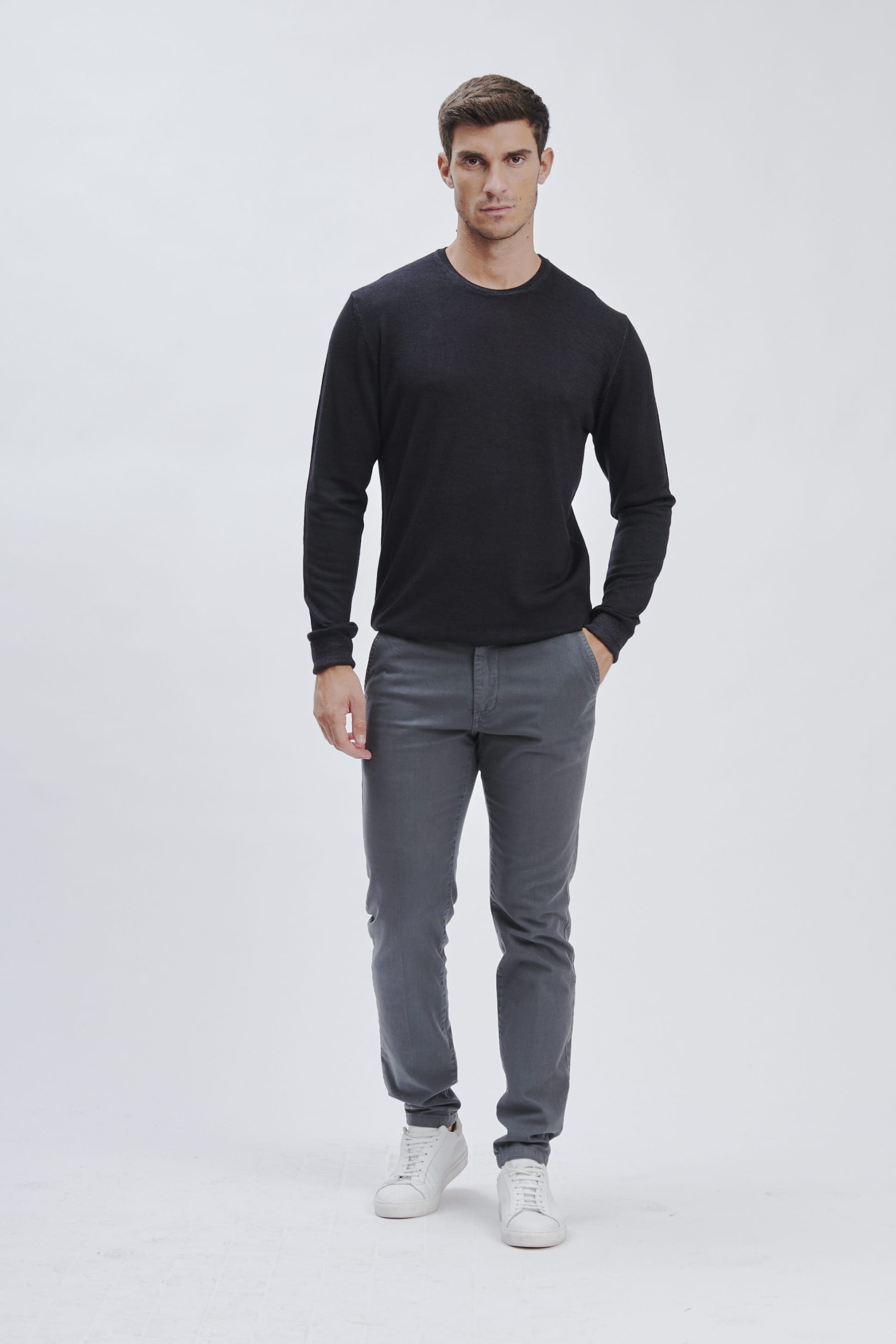 FU050_CHINO-BASIC-FIAMMATO_GRIGIO-973 BASIC-STRETCH-CHINOS |