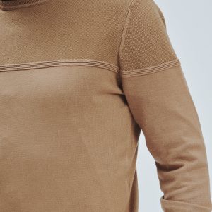 FU054-GIRO-ML-TEXTURE-TOP-TABACCO-CHIARO-318 MAGLIA VISCOSA TEXTURE |