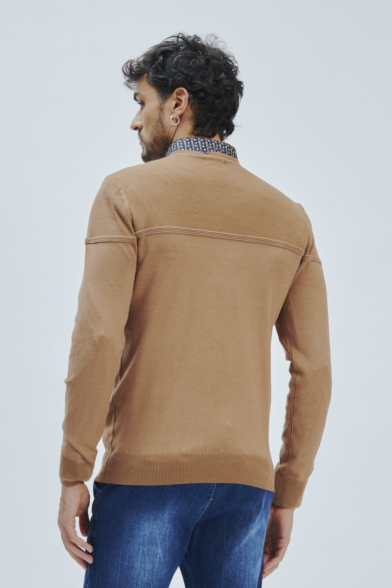 FU054-GIRO-ML-TEXTURE-TOP-TABACCO-CHIARO-319 MAGLIA VISCOSA TEXTURE |