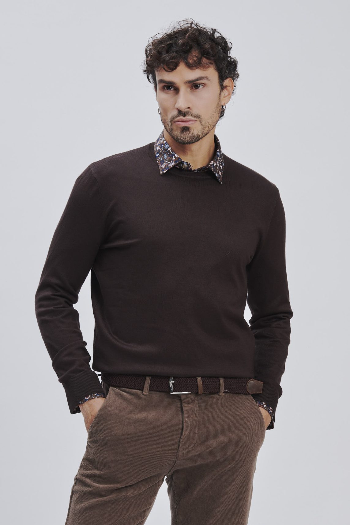 BASIC VISCOSE SWEATER - S, GREY