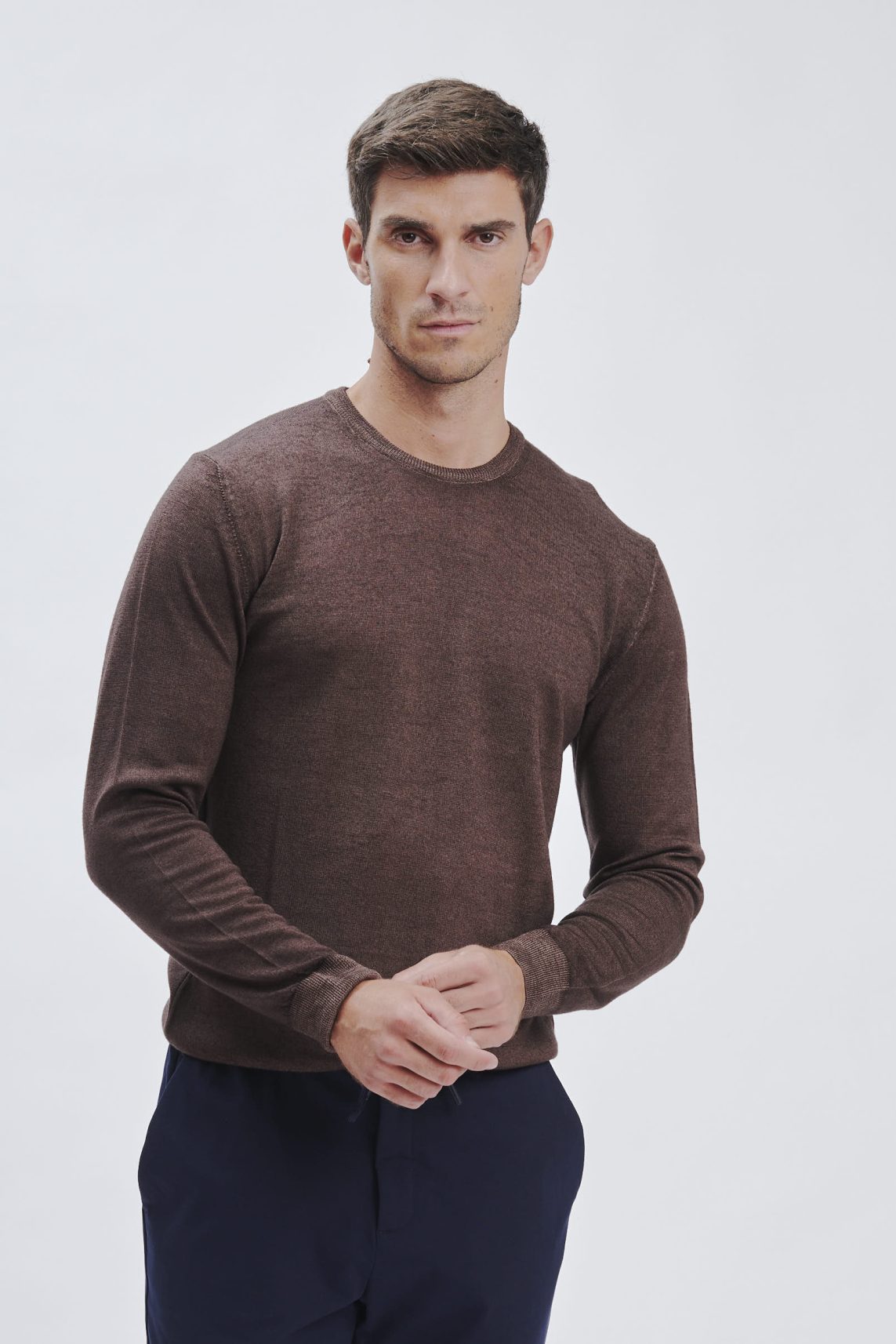 MERINO WOOL CREWNECK SWEATER