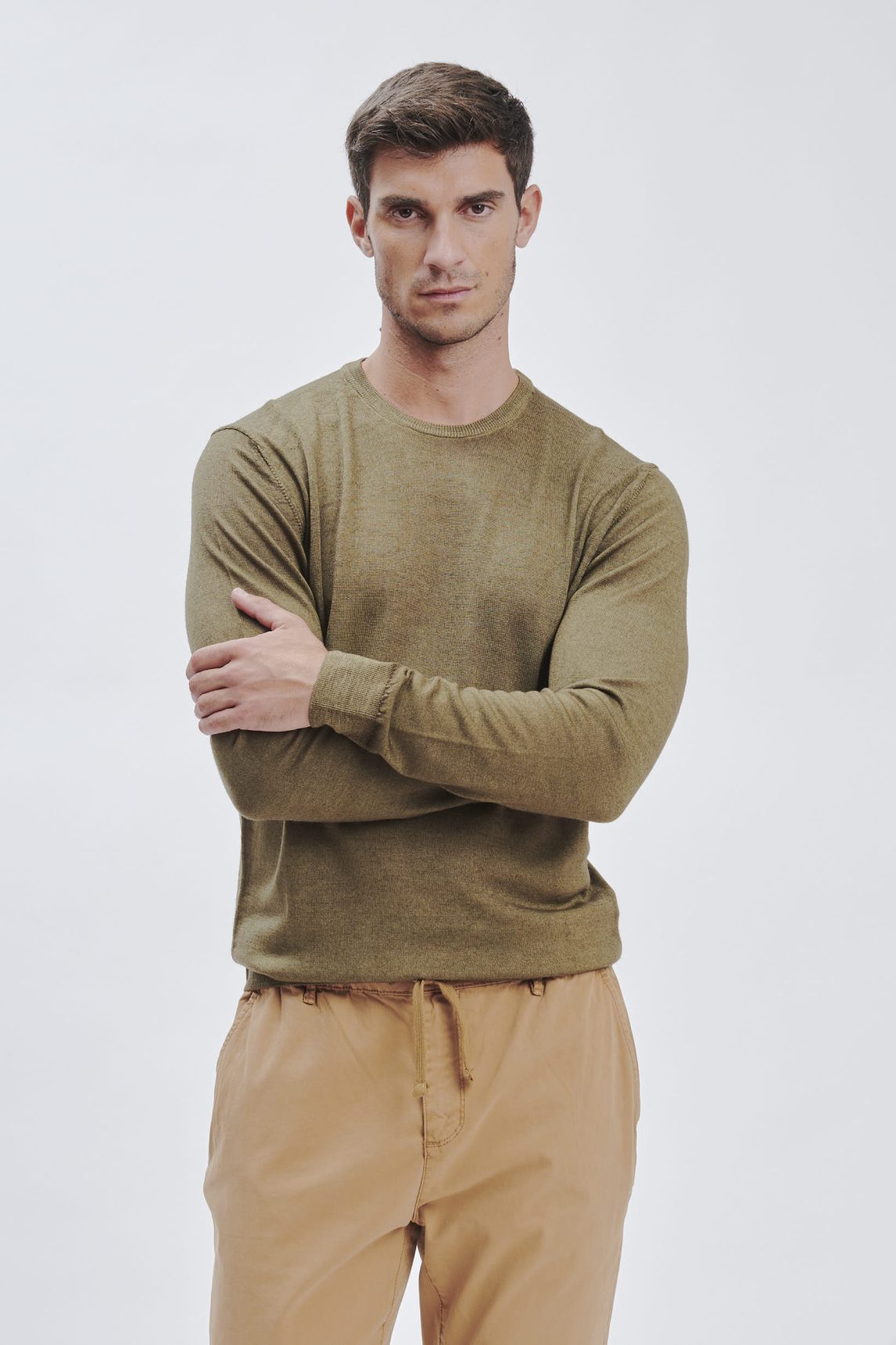 MERINO WOOL CREWNECK SWEATER