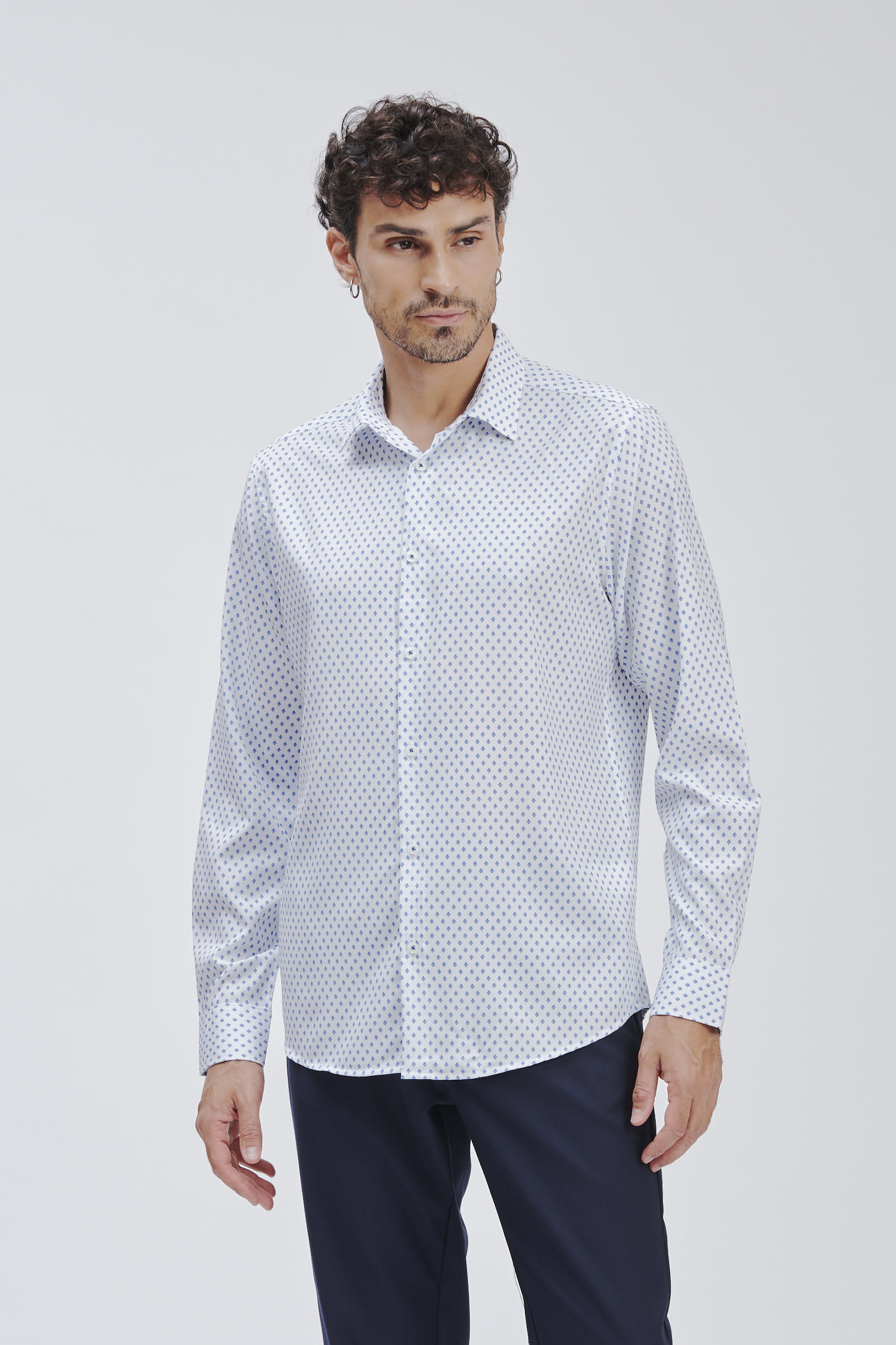 CAMICIA TAILORED MICRO STAMPA |