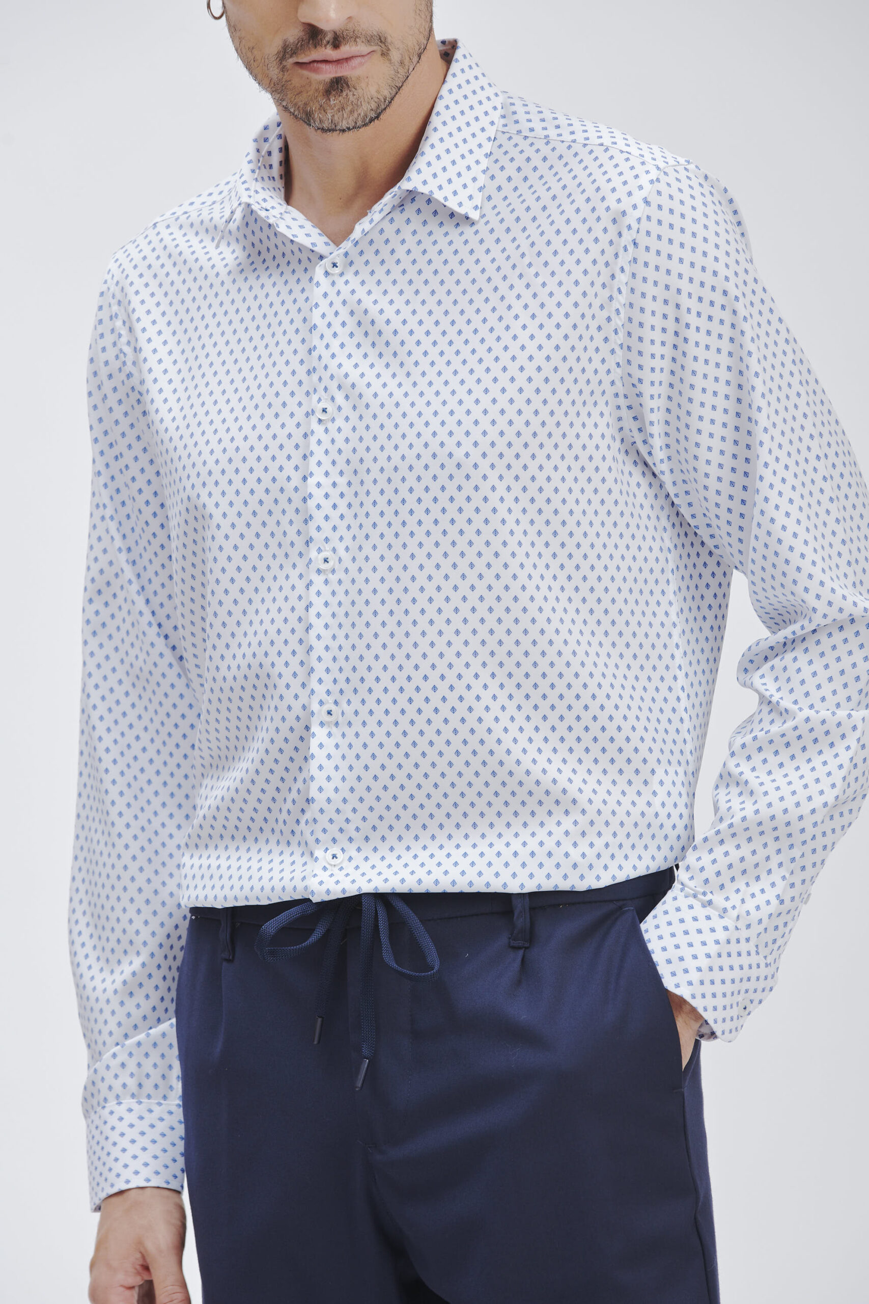CAMICIA TAILORED MICRO STAMPA |