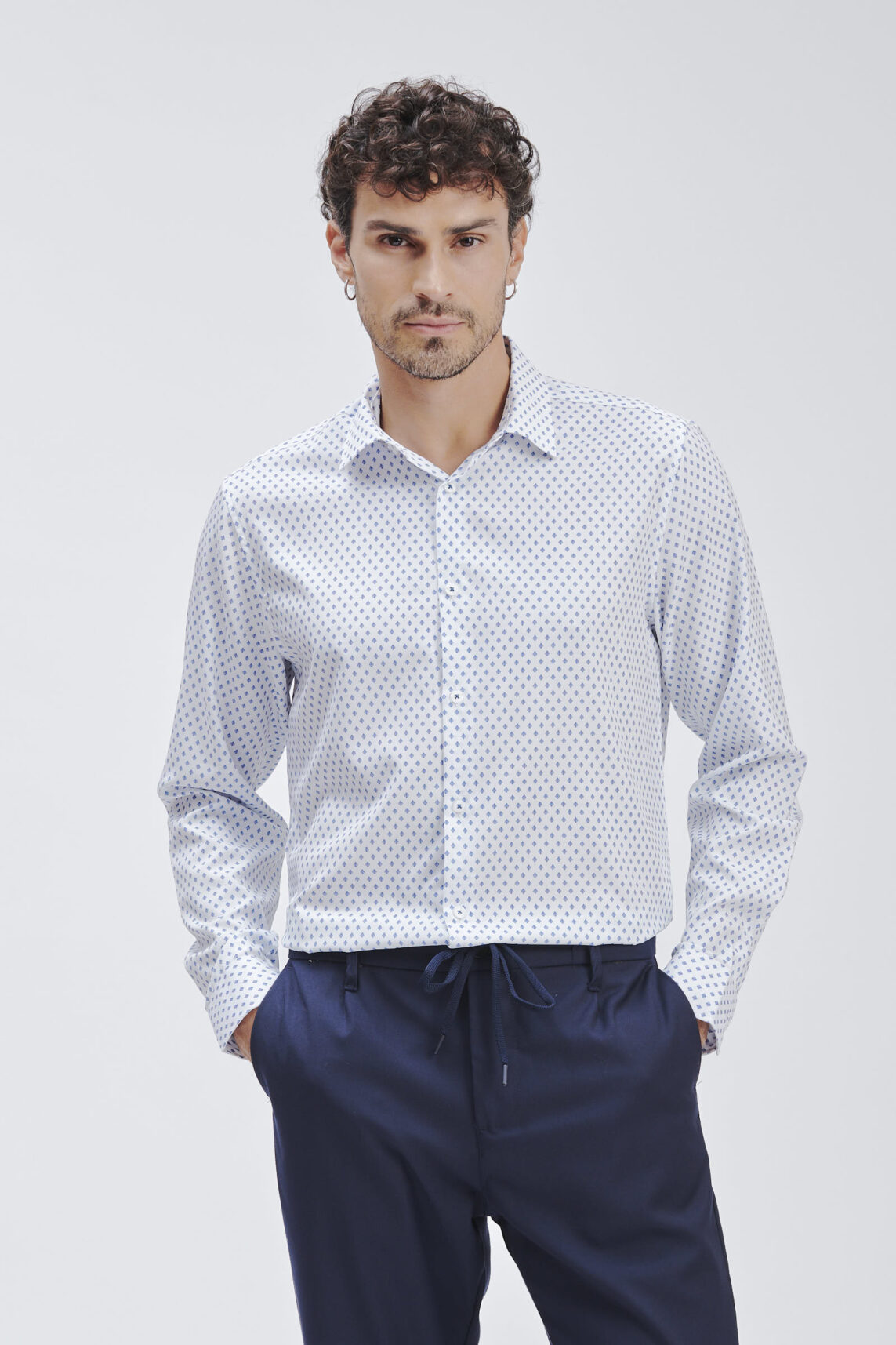 CAMICIA TAILORED MICRO STAMPA