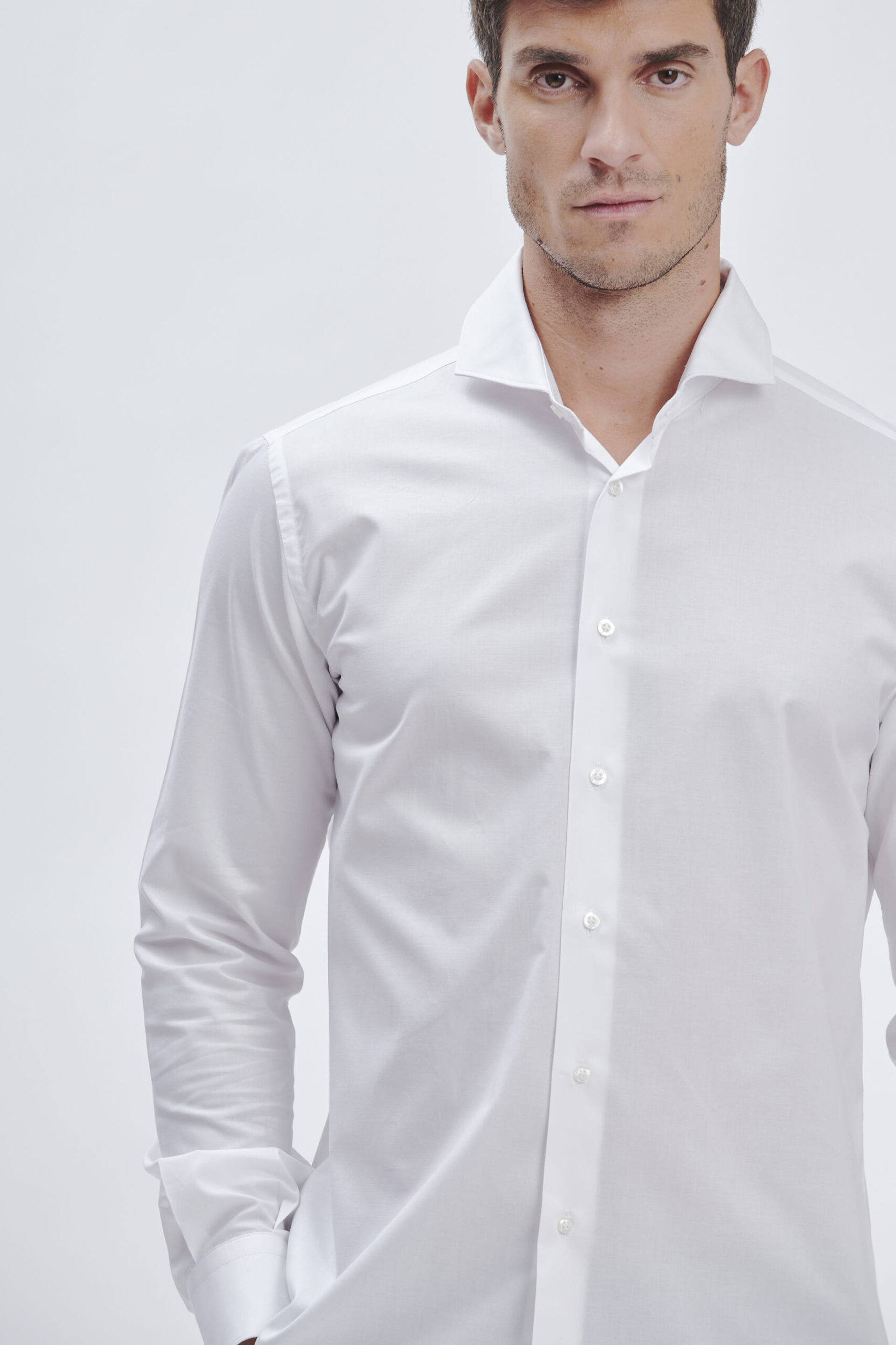 FU122_CAMICIA-TAILORED-POP-STRETCH_BIANCO-1217 CAMICIA TAILORED POP STRETCH |