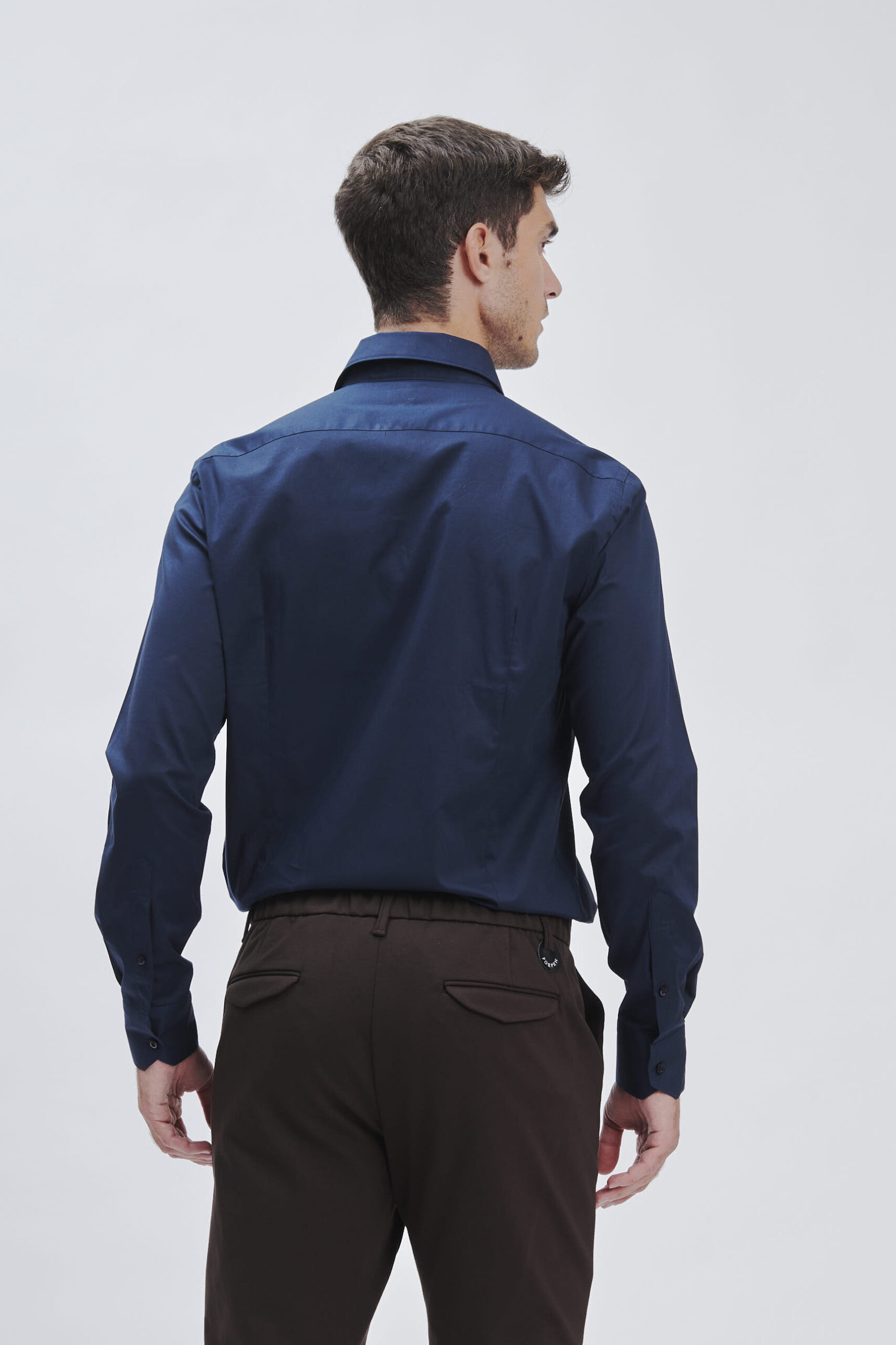 FU122_CAMICIA-TAILORED-POP-STRETCH_BLU-2498 CAMICIA TAILORED POP STRETCH |