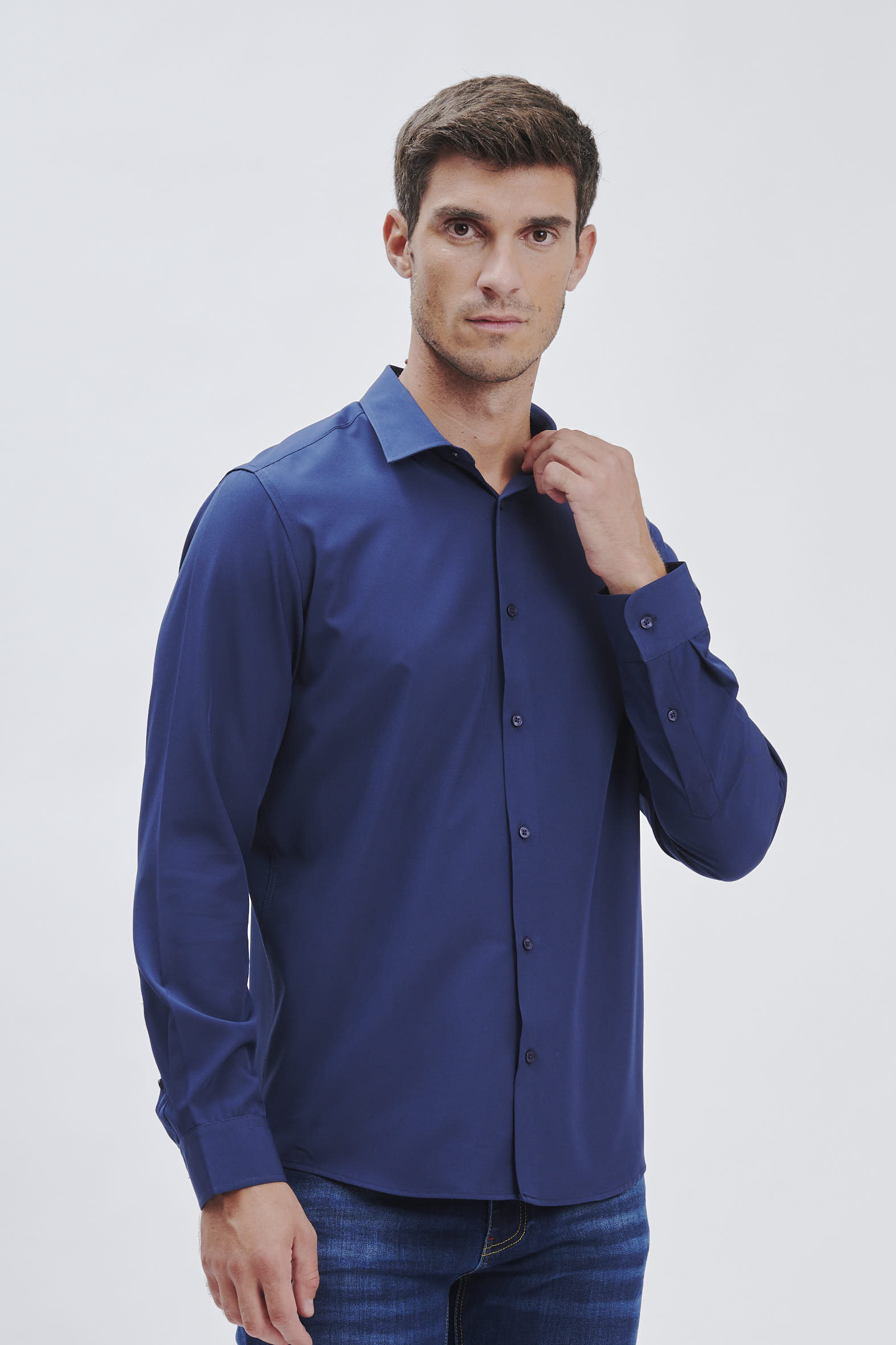 FU124_CAMICIA-PERFORMANCE_BLU-1137 CAMICIA PERFORMANCE |