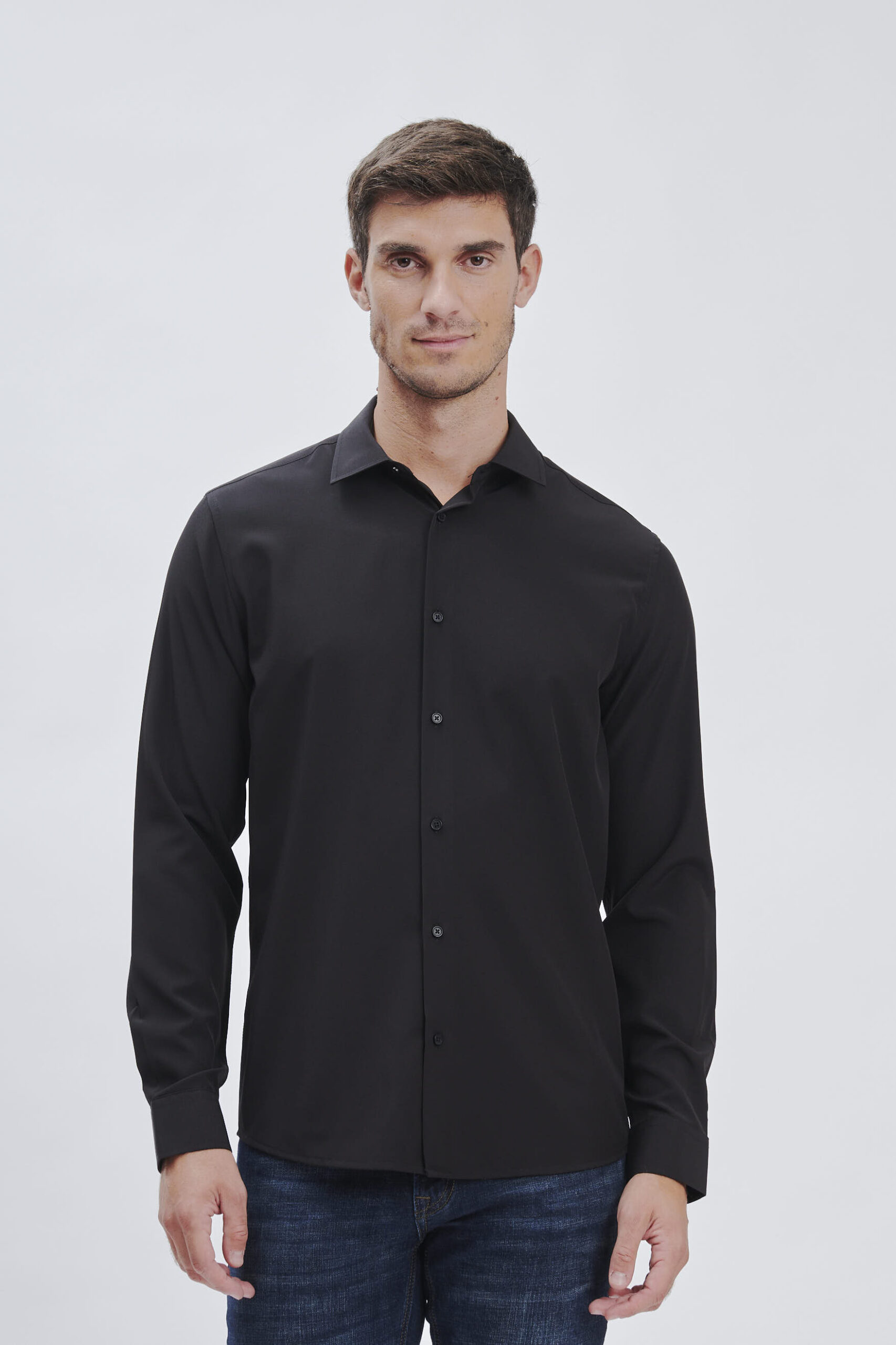 FU124_CAMICIA-PERFORMANCE_NERO-1121 CAMICIA PERFORMANCE |