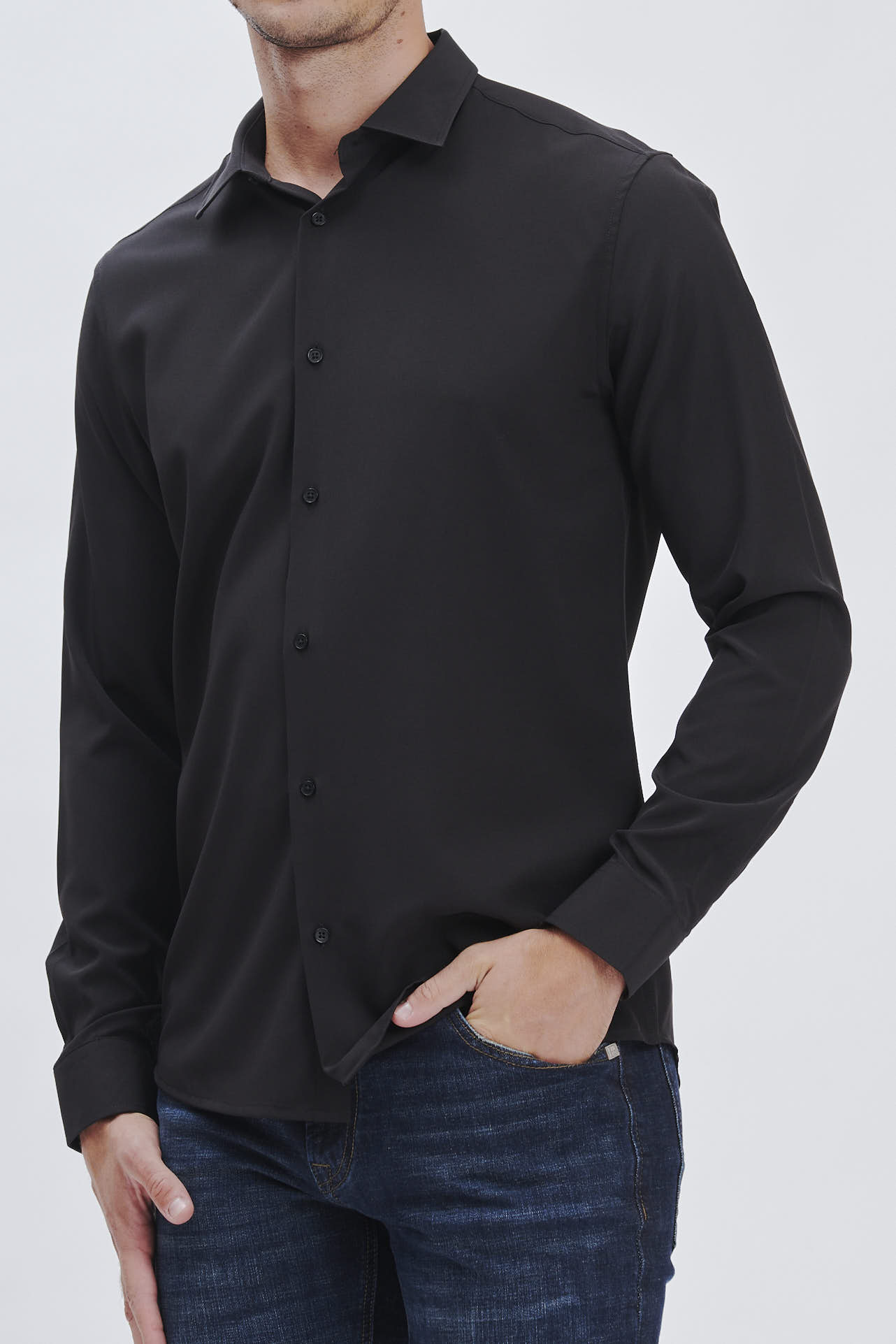 FU124_CAMICIA-PERFORMANCE_NERO-1123 CAMICIA PERFORMANCE |