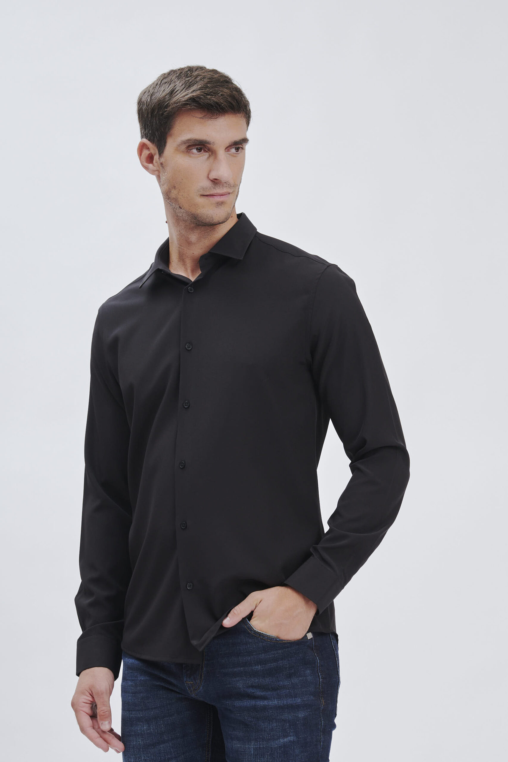 FU124_CAMICIA-PERFORMANCE_NERO-1124 CAMICIA PERFORMANCE |