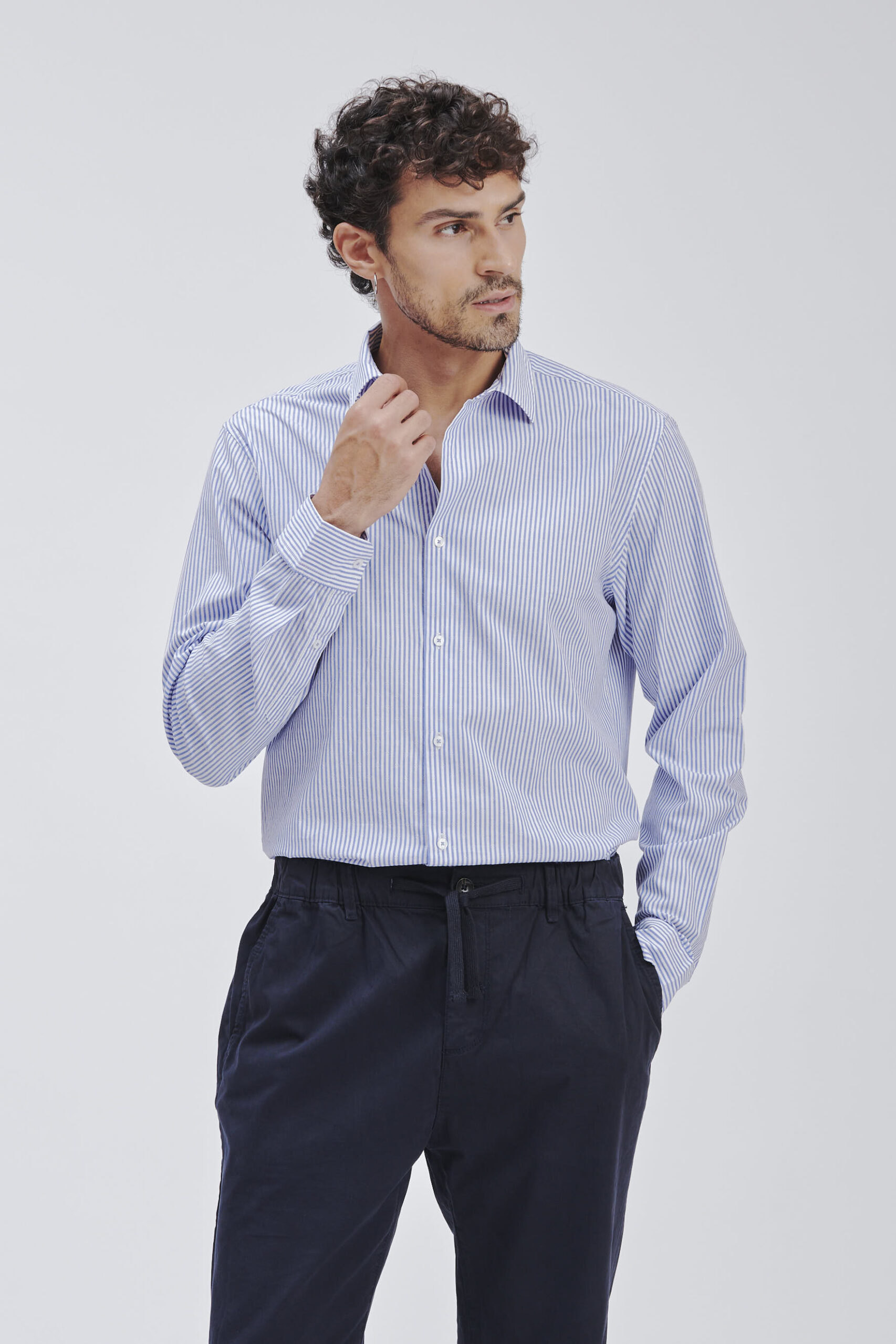 CAMICIA TAILORED A RIGHE |