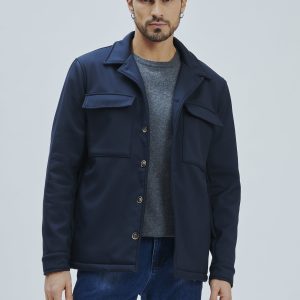 FU153-JACKET-COUPLED-POCKETS-NAVY-736 POCKET JACKET |