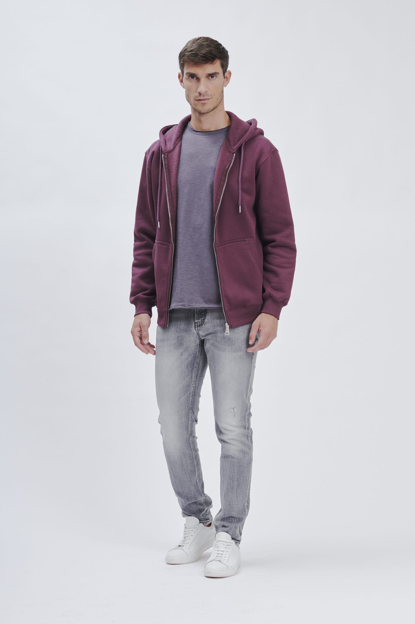 REGULAR FIT STRETCH JEANS WASH GRAU |