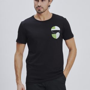 FU175-T-SHIRT-MM-POST-MODERN-BLACK-1414 POST MODERN PRINT T-SHIRT |