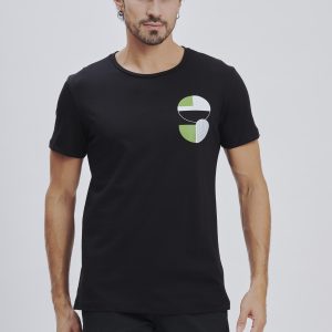 FU175-T-SHIRT-MM-POST-MODERN-BLACK-1416 POST MODERN PRINT T-SHIRT |